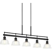Kichler Eastmont 5 Light 50" Wide Linear Chandelier Black